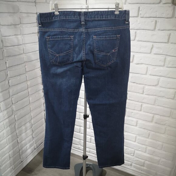Tommy Hilfiger Ladies Size 14 Medium Wash Straight Leg Blue Jeans - Picture 2 of 15